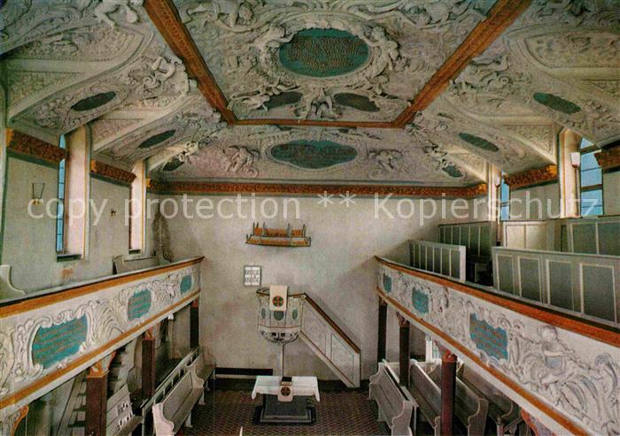Greifenstein Hessen Schlosskirche Innenansicht erbaut 17. Jhdt.