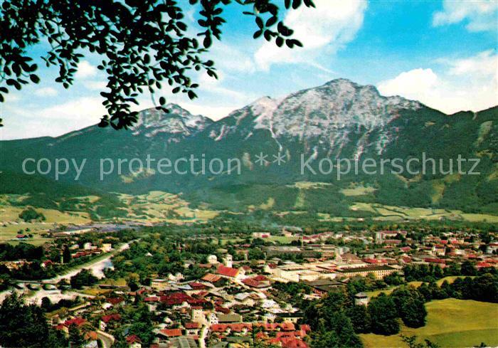 Bad Reichenhall Panorama Blick zum Staufen Chiemgauer Alpen