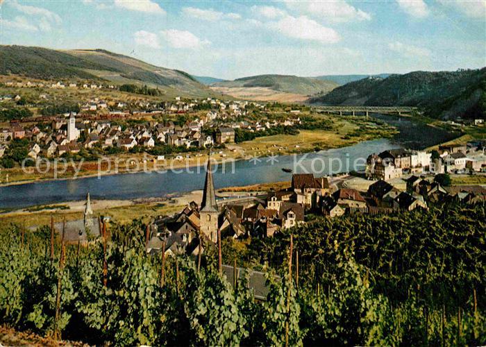 Alf Mosel Panorama Moseltal mit Marienburg