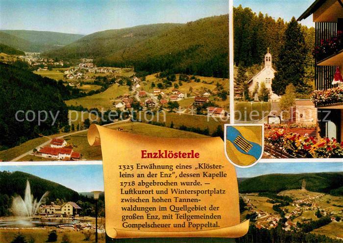 Enzkloesterle Panorama Luftkurort Kapelle Springbrunnen Geschichte