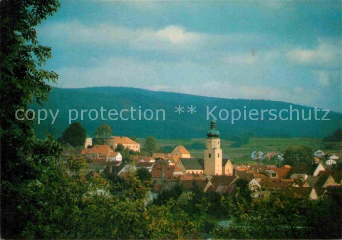 Waldmuenchen Ortsansicht mit Kirche Luftkurort