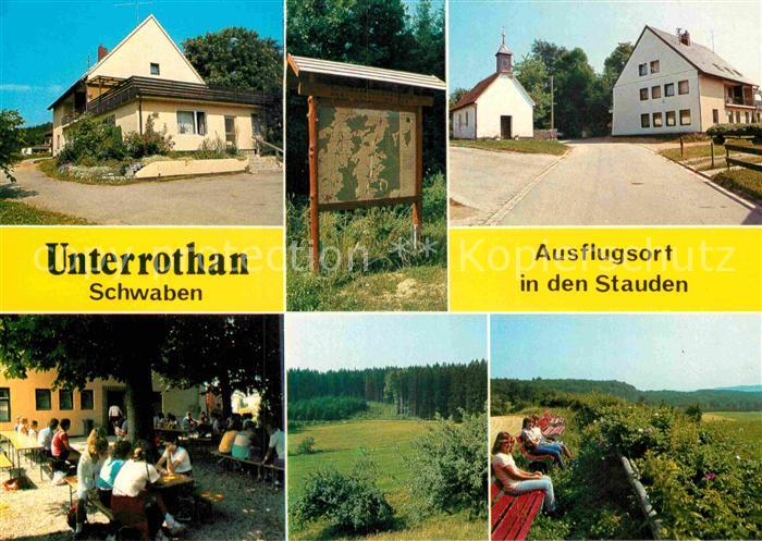 Unterrothan Gasthof Pension Zur Sonne Landschaftspanorama Informationsschild