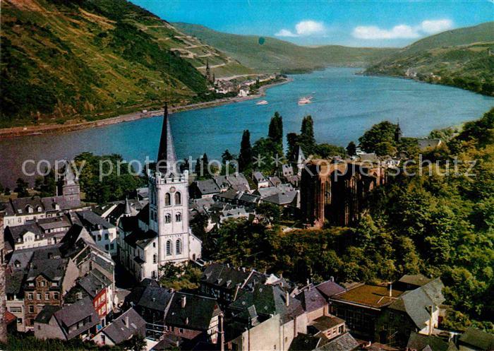 Bacharach Rhein Panorama Rheintal Peterskirche Wernerkapelle