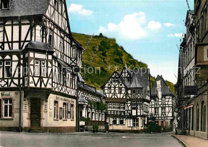 Bacharach Rhein Mittelalterlicher Marktplatz Fachwerkhaeuser