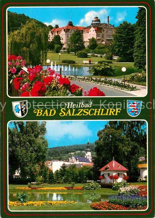 Bad Salzschlirf Kurhaus Kurpark Teich