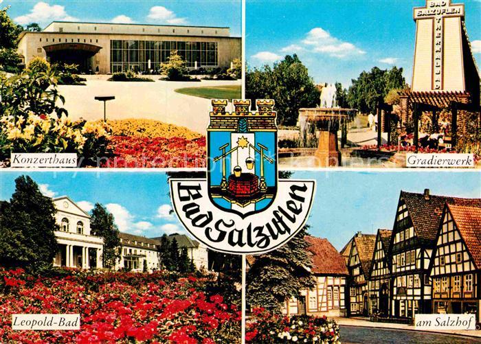 Bad Salzuflen Konzerthaus Gradierwerk Salzhof Fachwerkhaeuser Leopoldbad
