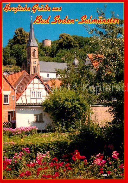 Bad Soden-Salmuenster Ortsmotiv mit Kirche
