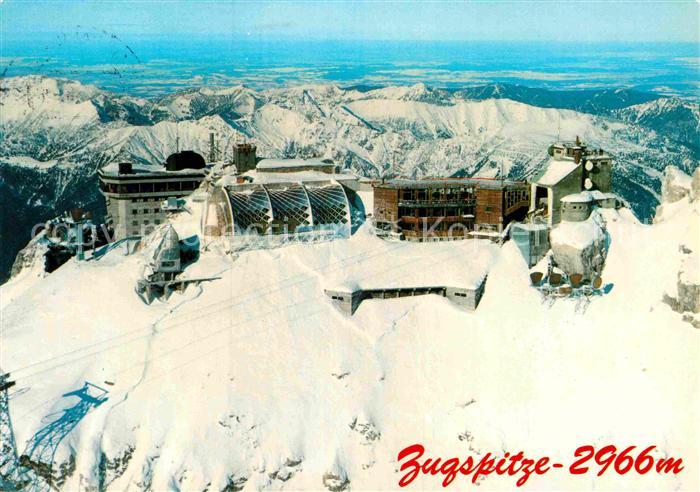 Zugspitze Gipfelstation Zugspitzbahn Muenchner Haus Fernsicht Alpenpanorama