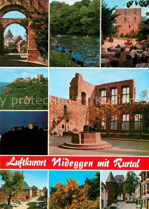 Nideggen Eifel Teilansichten Luftkurort im Rurtal Burgruine Ortsmotive
