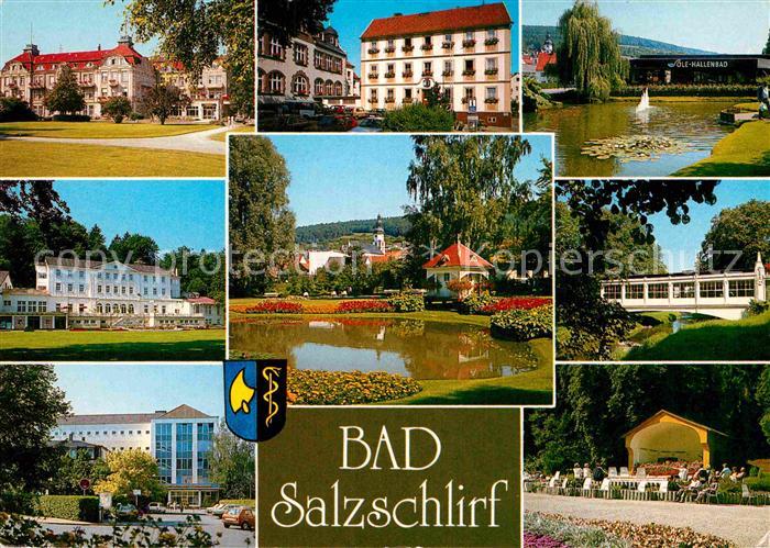 Bad Salzschlirf Kurhotel Kurpark Konzertpavillon Sole Hallenbad