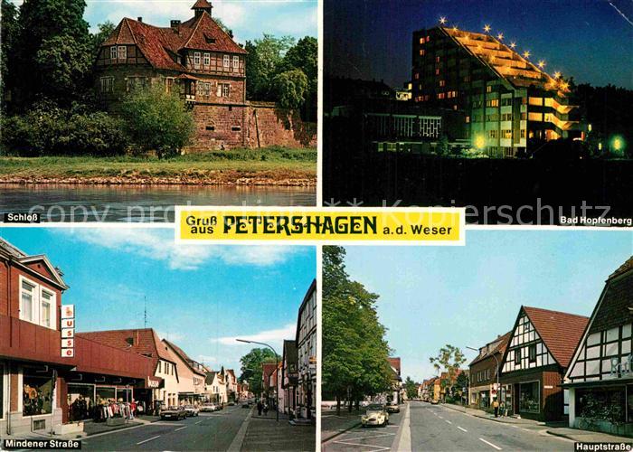 Petershagen Weser Schloss Mindener Strasse Hauptstrasse Bad Hopfenberg
