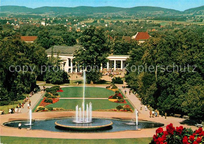 Bad Oeynhausen Leuchtfontaene Wandelhalle Werretal Wiehengebirge