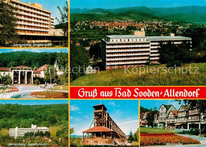 Bad Sooden-Allendorf Sonnenberg Sanatorium Kurmittelhaus Gradierwerk Weinreihe F
