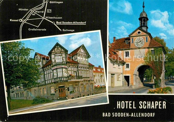 Bad Sooden-Allendorf Hotel Restaurant Faesschen Fachwerkhaus Torbogen