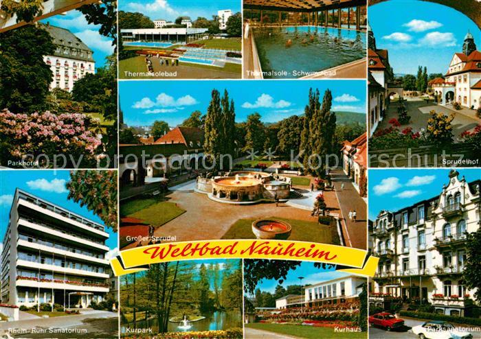Bad Nauheim Parkhotel Sanatorium Thermalsolebad Sprudel Kurpark Kurhaus Sprudelh