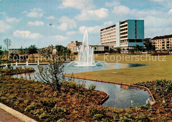 Bad Nauheim Neuer Kurpark mit Spree Sanatorium
