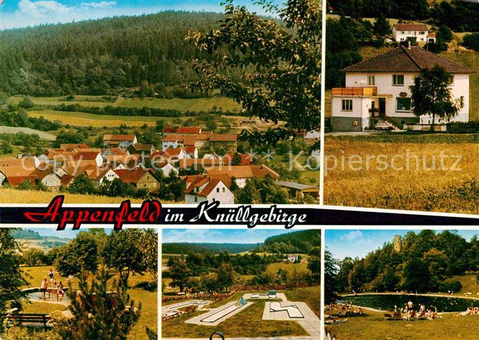 Appenfeld Erholungsort im Knuellgebirge Minigolf Freibad