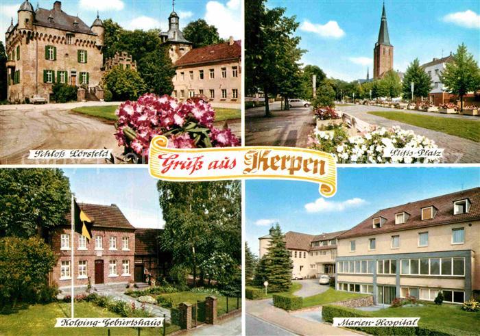 Kerpen Rheinland Schloss Loersfeld Stiftsplatz Kirche Hospital Kolping Geburtsha