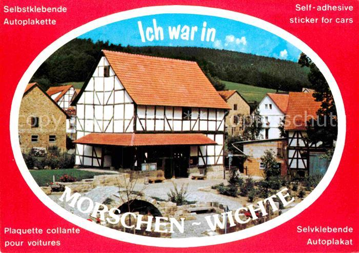 Wichte Ortsmotiv Selbstklebende Autoplakette