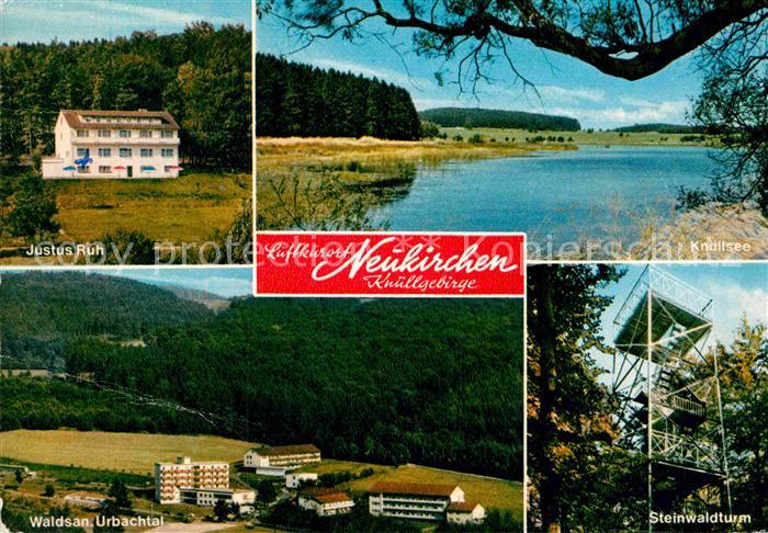 Neukirchen Knuellgebirge Waldsanatorium Urbachtal Knuellsee Steinwaldturm Aussic