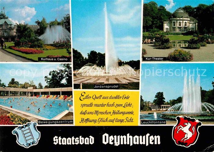 Bad Oeynhausen Kurhaus Casino Bewegungszentrum Jordansprudel Kurtheater Leuchtfo