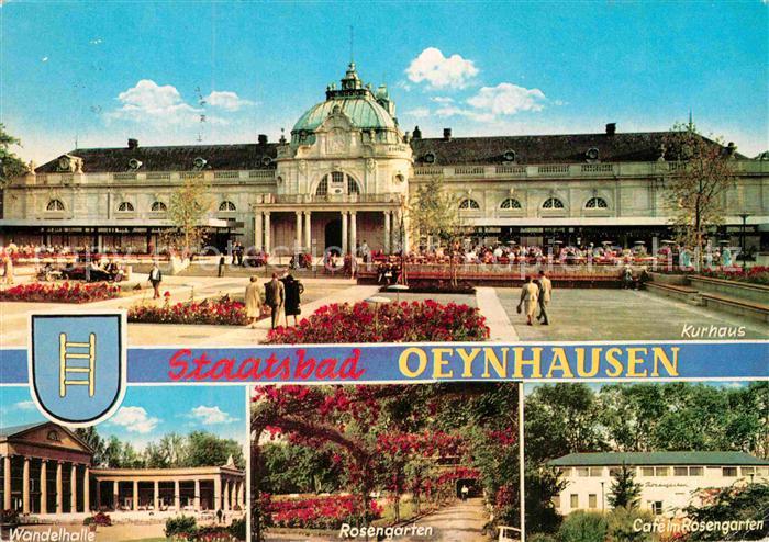 Bad Oeynhausen Kurhaus Wandelhalle Rosengarten Cafe