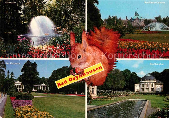Bad Oeynhausen Fontaene Kurpark Kurhaus Casino Kurtheater Eichhoernchen
