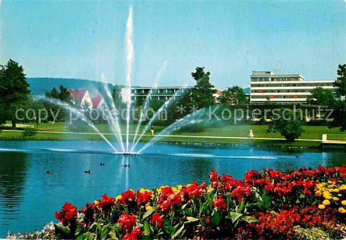 Bad Salzuflen Fontaene Kurparksee Klinik Lipperland