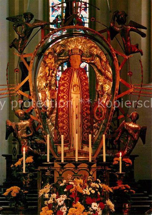 Bogenberg Niederbayern Kirche aelteste Marienwallfahrt Bayerns Gnadenbild