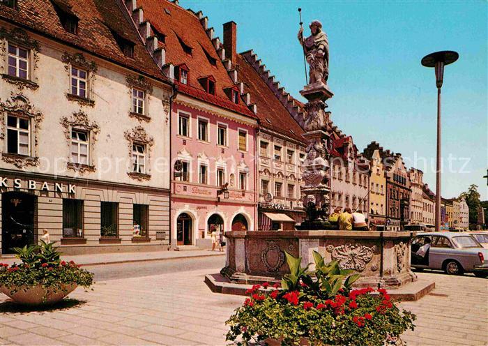 Straubing Ludwigsplatz Brunnen
