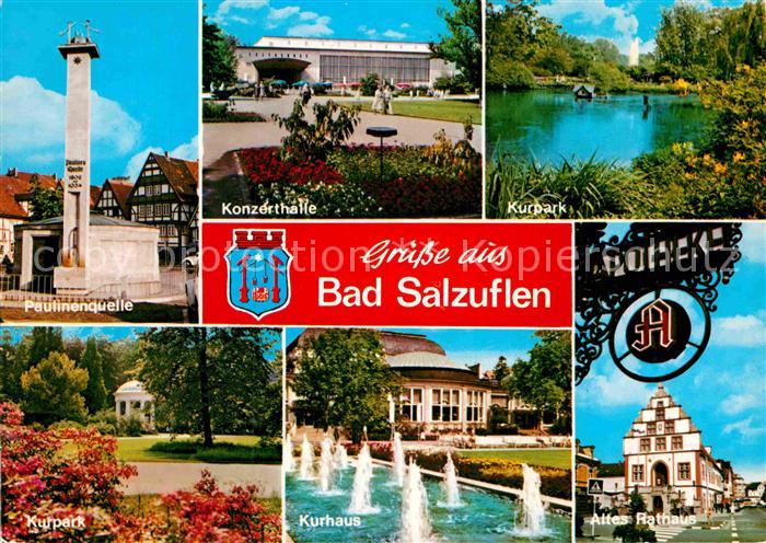Bad Salzuflen Paulinenquelle Kurpark Konzerthalle Kurhaus Rathaus