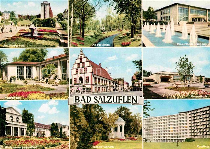 Bad Salzuflen Gradierwerk Wandelhalle Bad Salze Konzerthaus Rathaus Leopoldsprud