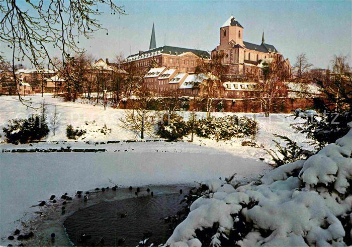 MoeNCHENGLADBACH NRW Abteiberg Winterlandschaft