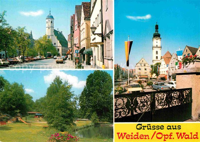 Weiden Oberpfalz Teilansichten Max Reger Stadt Park