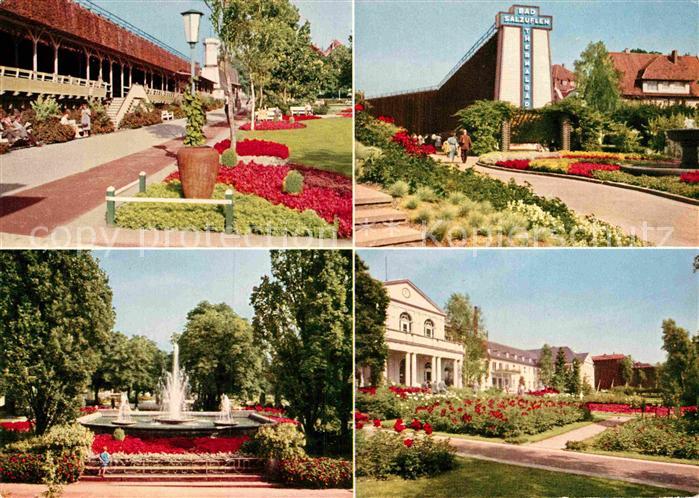 Bad Salzuflen Kurgarten Gradierwerk Wasserspiele Rosengarten Kurmittelhaus
