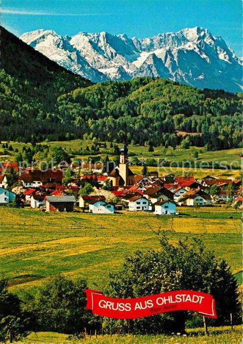 Ohlstadt Panorama Loisachtal Zugspitzgruppe Wettersteingebirge