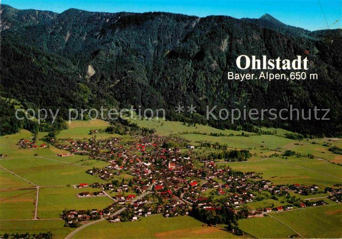 Ohlstadt Erholungsort Loisachtal am Fusse des Heimgartens Bayerische Alpen Flieg