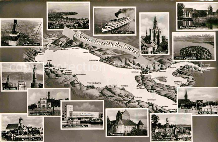 Friedrichshafen Bodensee Pfaenderbahn Lindau Wasserburg Meersburg ueberlingen Ko