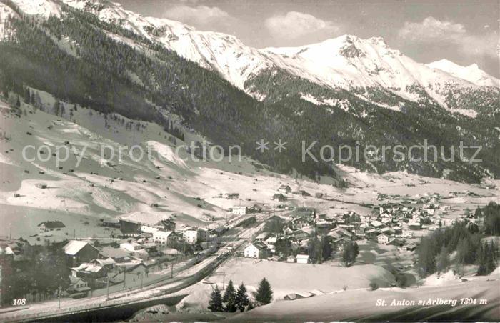 Anton Arlberg St Panorama Winterlandschaft