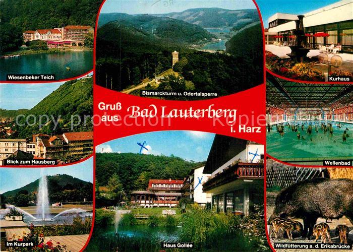 Bad Lauterberg Wiesenbeker Teich Kurpark Haus Gollee Kurhaus Odertelsperre