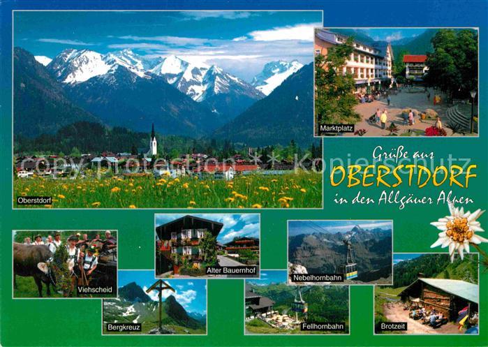 Oberstdorf Bergkreuz Viehscheid Nebelhornbahn Fellhornbahn Brotzeit