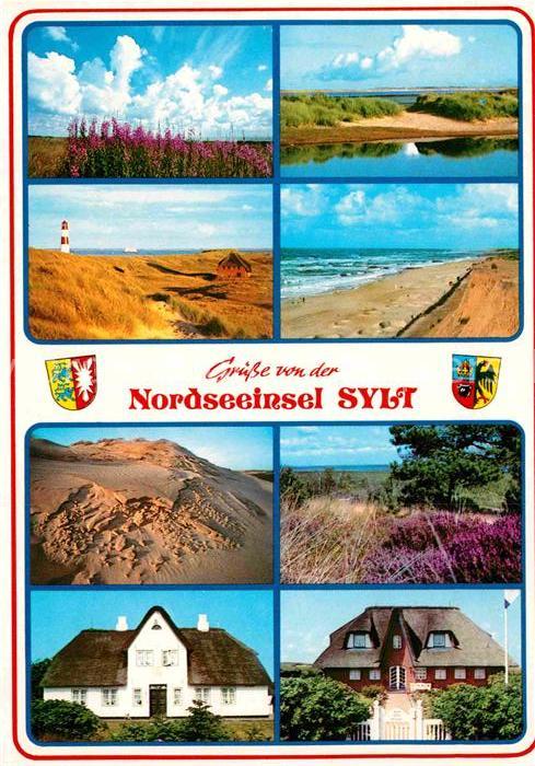 Sylt Duenen Leuchtturm Strand Reethaeuser