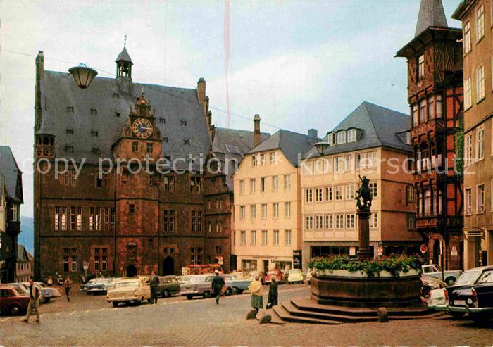 Marburg Lahn Marktplatz Rathaus