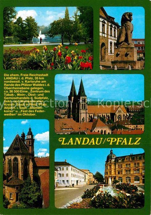 Landau Pfalz Kirche Panorama Park
