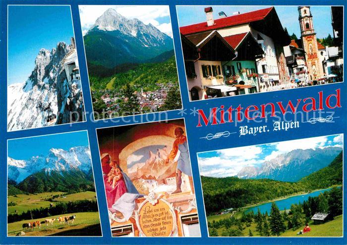 Mittenwald Bayern Karwendelbahn Obermarkt Pfarrkirche