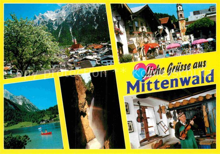 Mittenwald Bayern Obermarkt Lautersee Leutaschklamm
