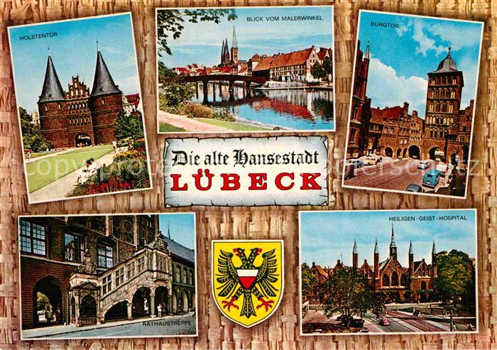 Luebeck Burgtor Holstentor Rathaustreppe