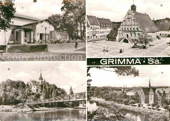 Grimma Gasthaus Gattersburg Rathaus Mulde