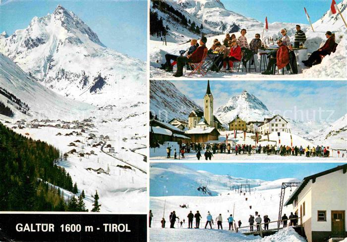 Galtuer Tirol Winter Panorama Skilift