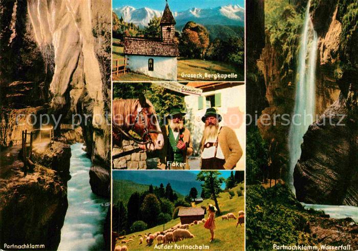 Graseck Bergkapelle Partnachklamm Fiaker Wasserfall